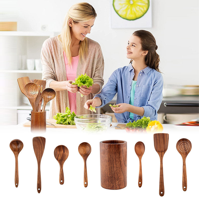 BowLift | Teak Wood Cutlery Set