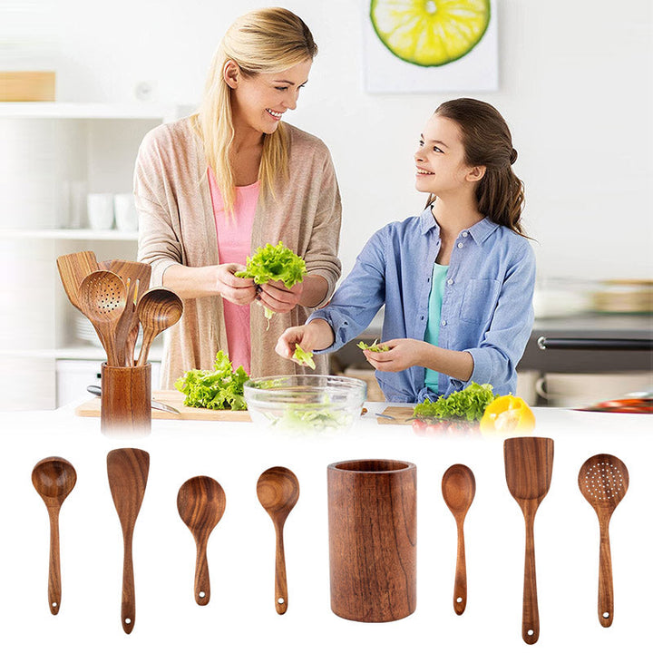 Teak Wood Cutlery Set | Bowlift