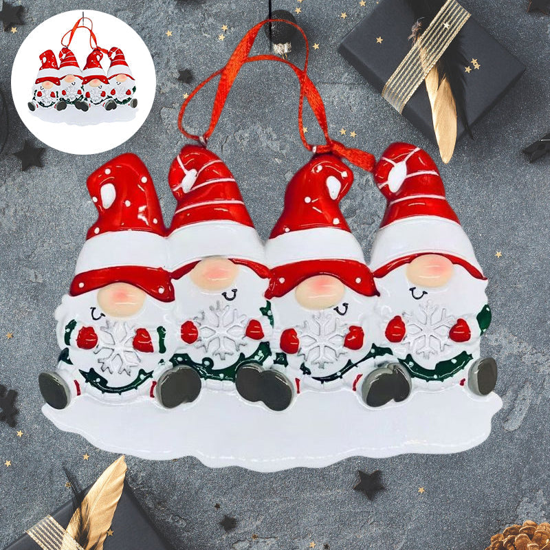 BowLift | 4 Names-Custom Family Christmas Xmas Tree Decoration Ornament with Name-Dwarfs Family