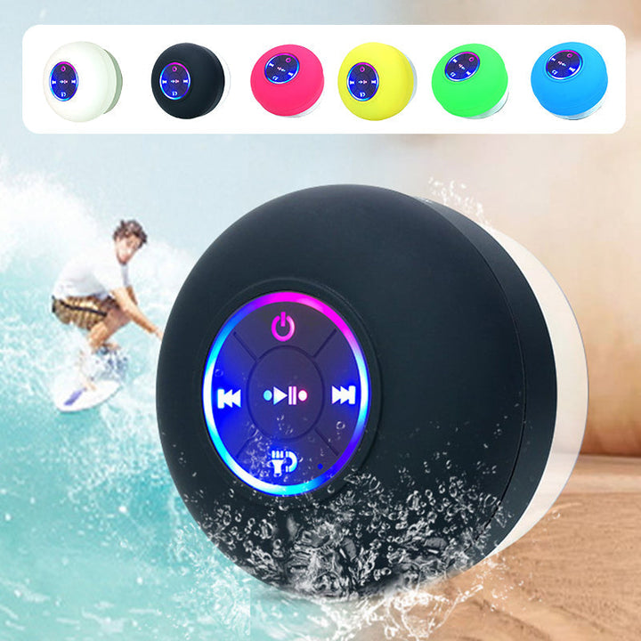 Mini Bluetooth Shower Speaker With LED Light | Bowlift