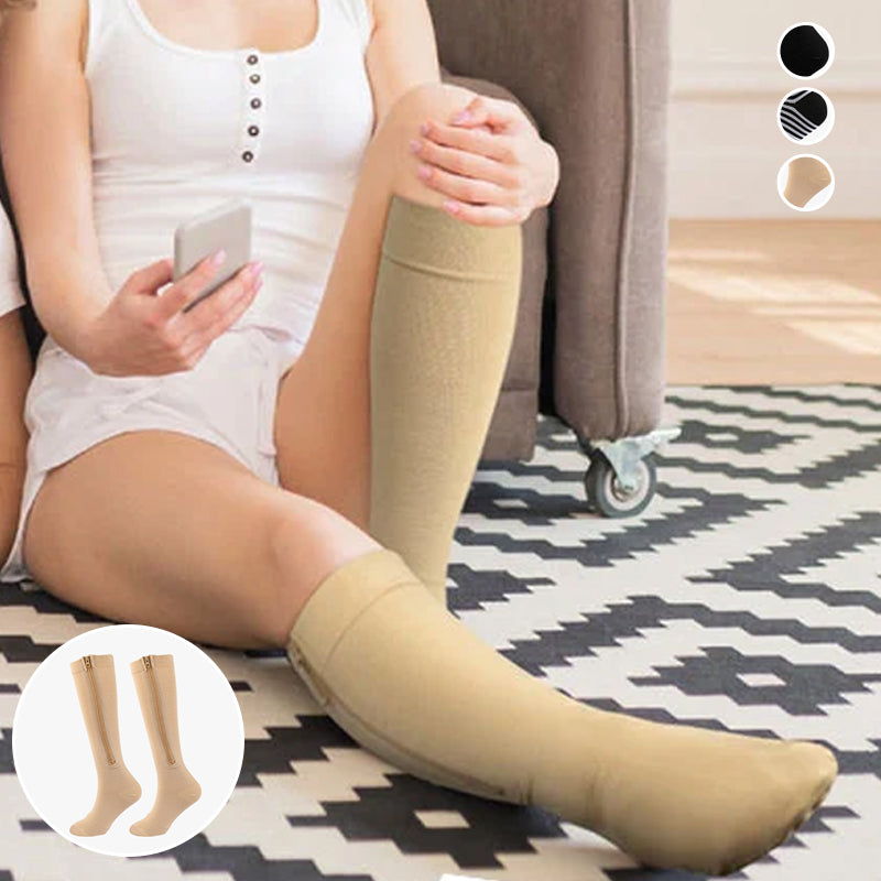 BowLift | Elastic Compression Socks with Zipper