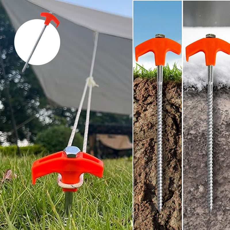 BowLift | Rotatable tent pegs with thread