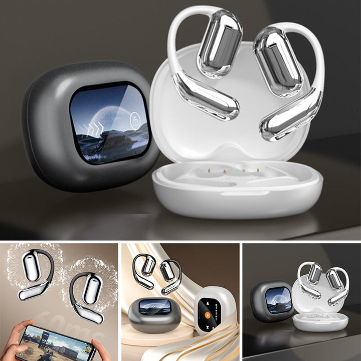 BowLift | LCD Open-Ear Wireless Bluetooth Earbuds