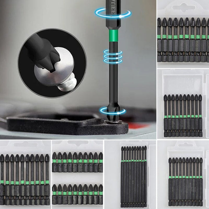 Cross-recess screwdriver bit set | Bowlift