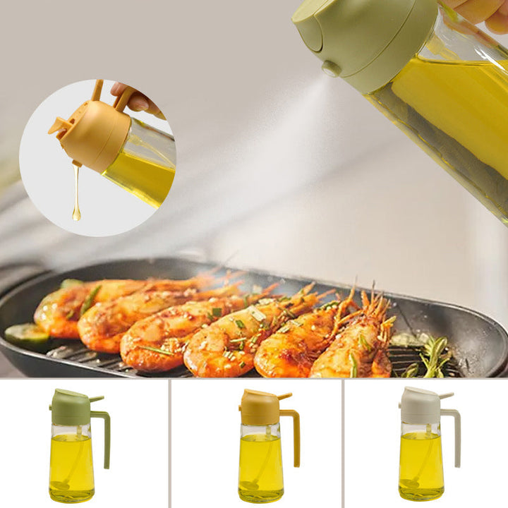 2-in-1 Glass Oil Sprayer and Dispenser | Bowlift