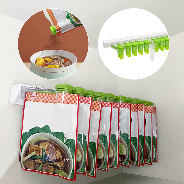 Wall Mounted Spice Bag Rack | Bowlift