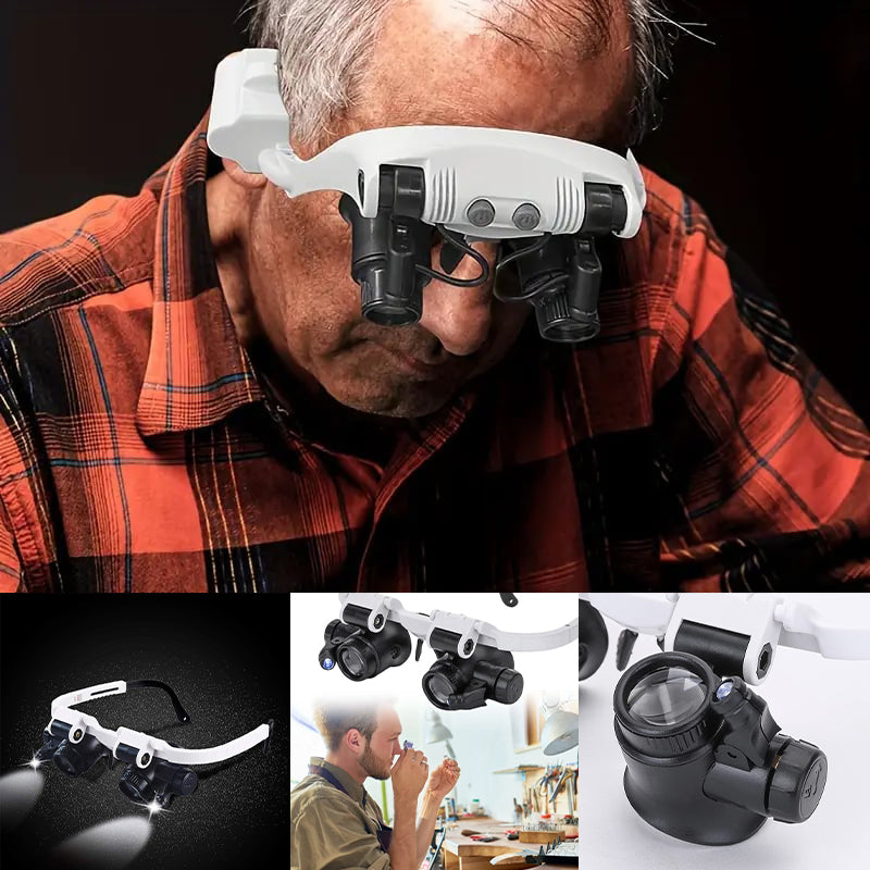 BowLift | Magnifying glasses with LED lamps for double eyes