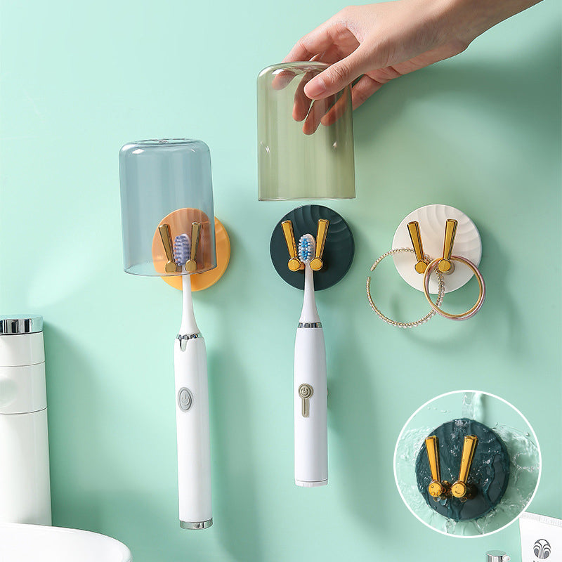 Toothbrush Holder Nail-Free Sticky Hook | Bowlift
