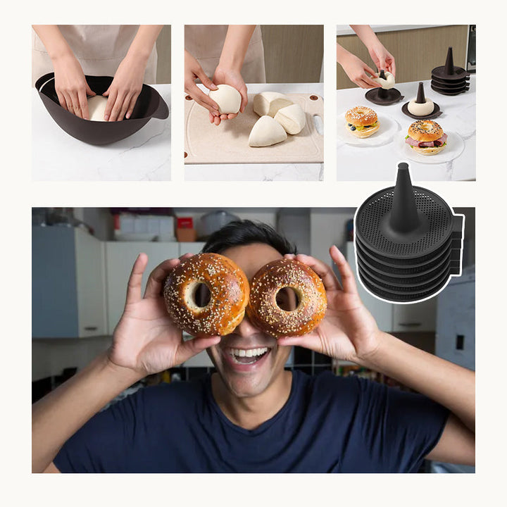 BowLift | Easy-Bake Bagel Silicone Molds (6 pcs)