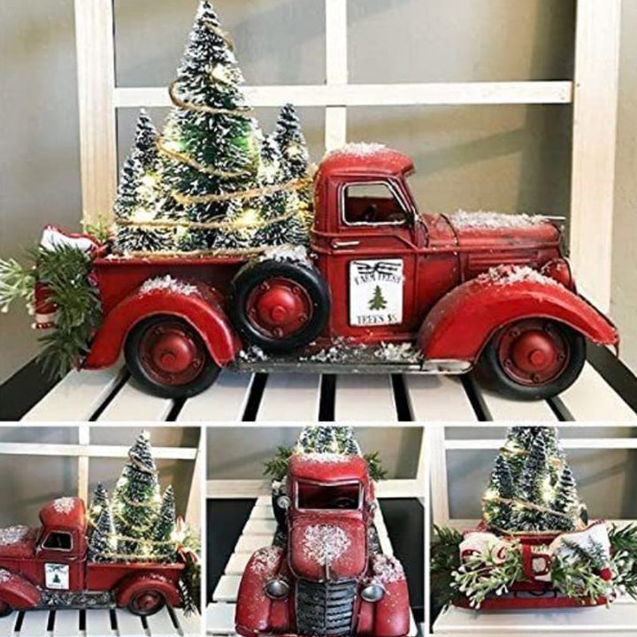 BowLift | Red Farm Truck Christmas Decorations