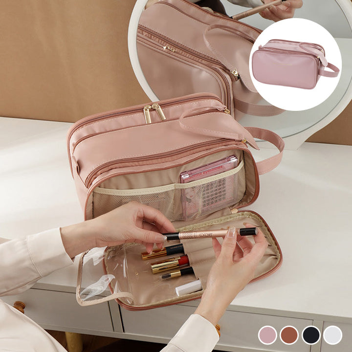 Portable cosmetics bag with large capacity | Bowlift