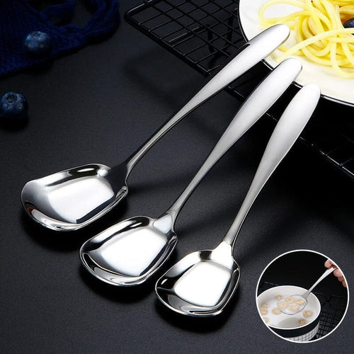 Square Head Stainless Steel Spoons | Bowlift