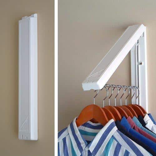 Foldable dress rack for the wall | Bowlift
