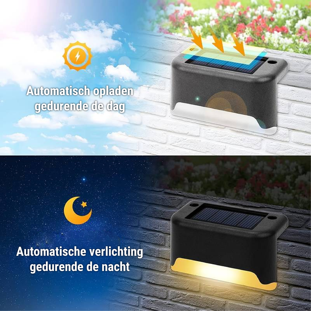 BowLift | Outdoor Solar Fence Lights LED Wall Mounted