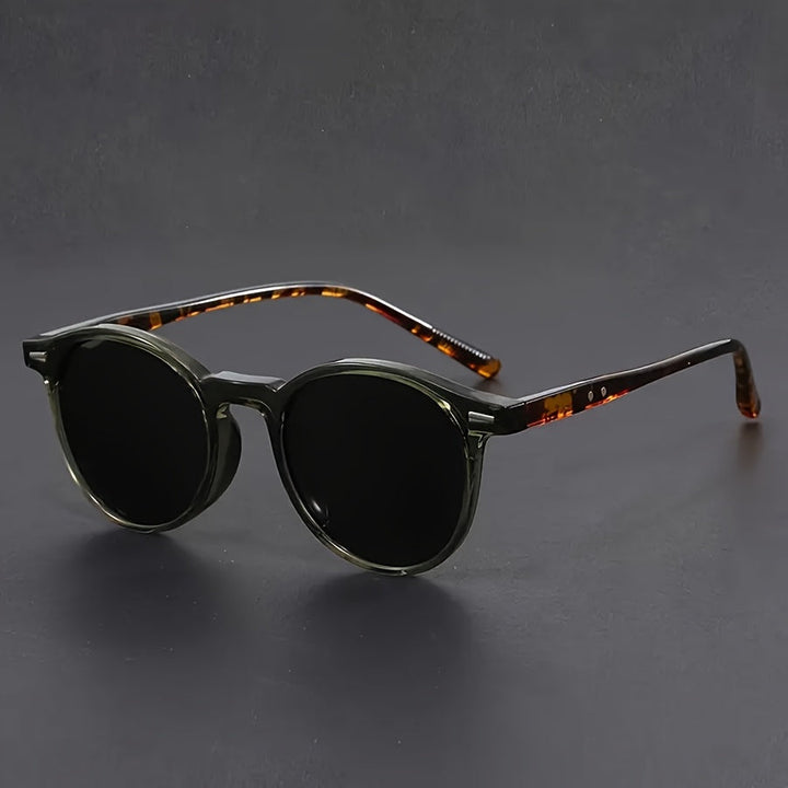 BowLift | Men's Sunglasses RetroView – Round Tortoiseshell Glasses with Light Frame