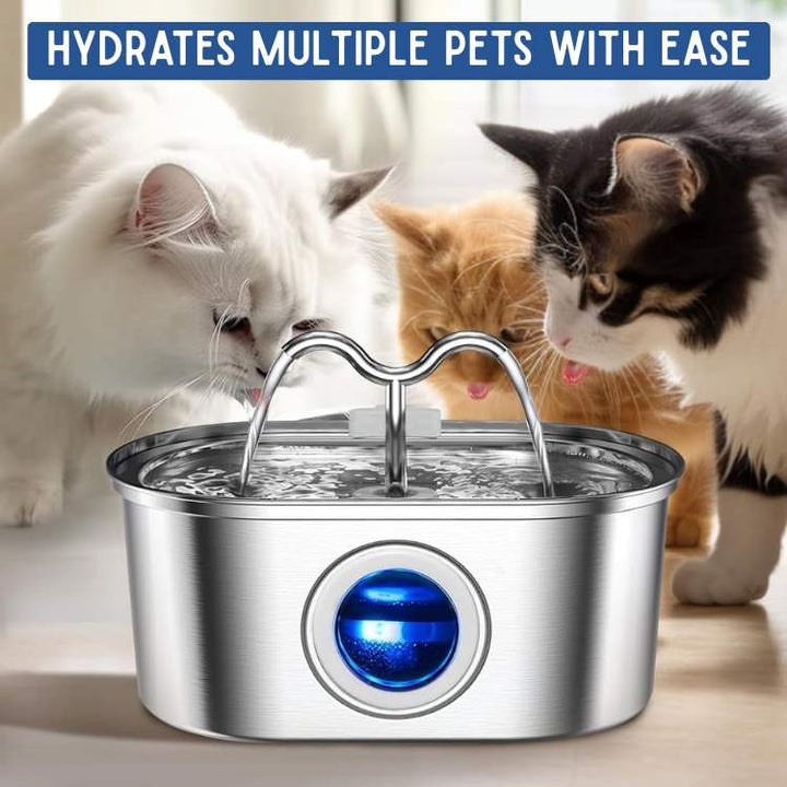 BowLift | Cat Water Fountain | Silent Operation, Stainless Steel & Hygienic Design for Healthy Hydration