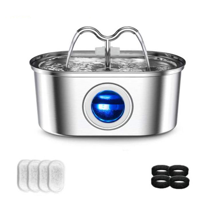 Cats Water Fountain made of Stainless Steel – Quiet, Hygienic and BPA-free – 2L Capacity | Bowlift
