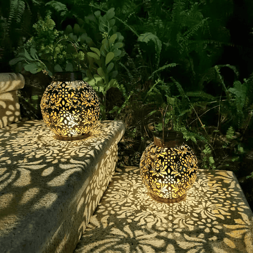 BowLift | SolarGlow Lantern | Moroccan-Style Outdoor Solar Light
