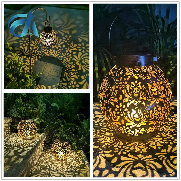 BowLift | SolarGlow Lantern | Moroccan-Style Outdoor Solar Light