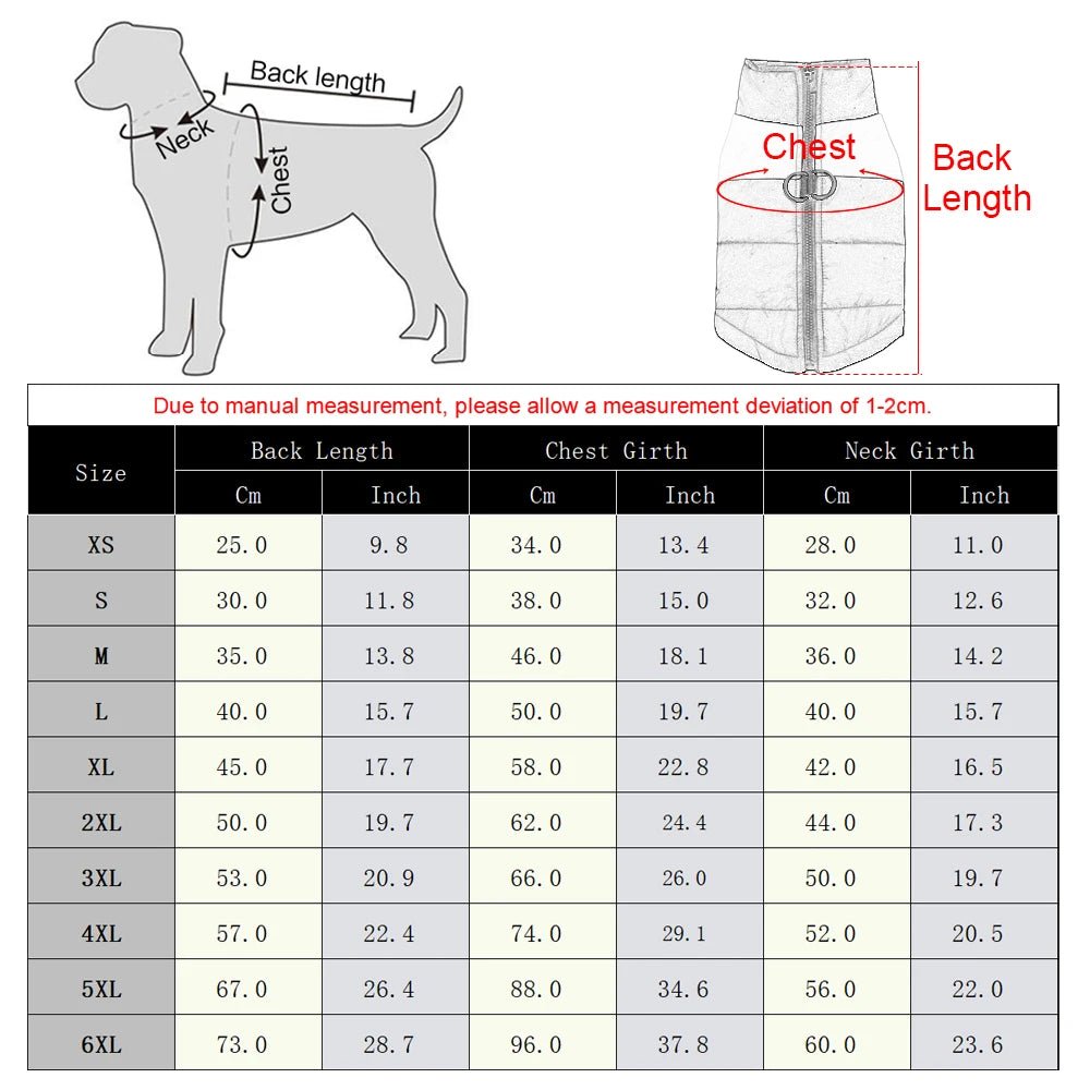 BowLift | FrostPaw – Winter Jacket for Dogs with Protection and Comfort