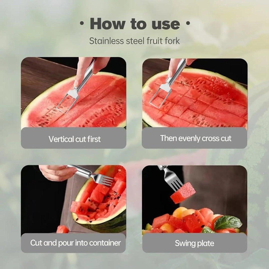 BowLift | HandyFruit Pro – Dual Blade & Fork for Effortless Fruit Preparation