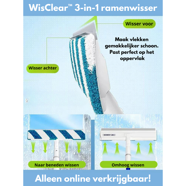 BowLift | Functional 3-in-1 Window Squeegee - ClearView