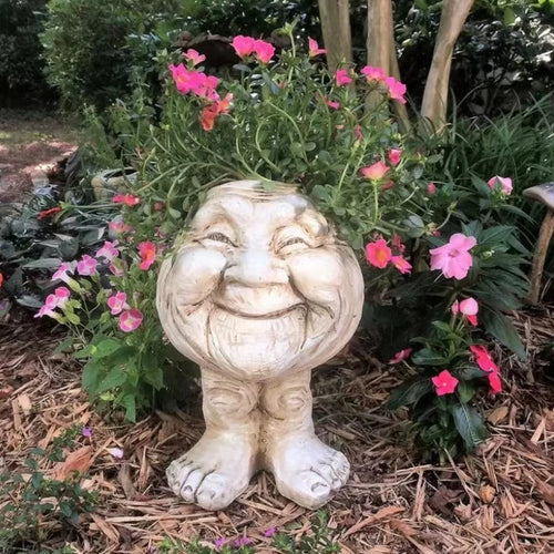 BowLift | Funny Face Resin Succulent Planter - GigglePot