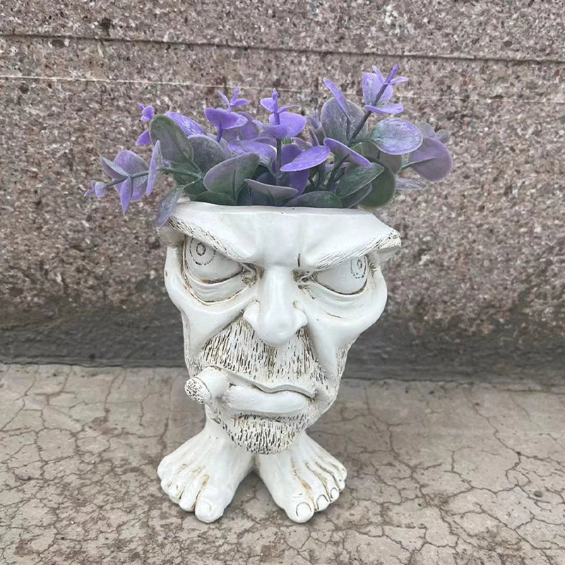 BowLift | Funny Face Resin Succulent Planter - GigglePot