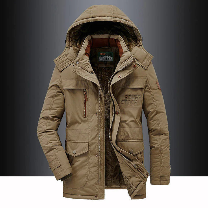 Casual Padded Parka Jacket - Warm Insulated Winter Coat