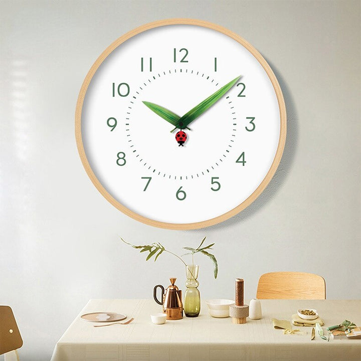 BowLift | Timeless Perch Clock - Chic Natural Time Clock with Bird and Flowers
