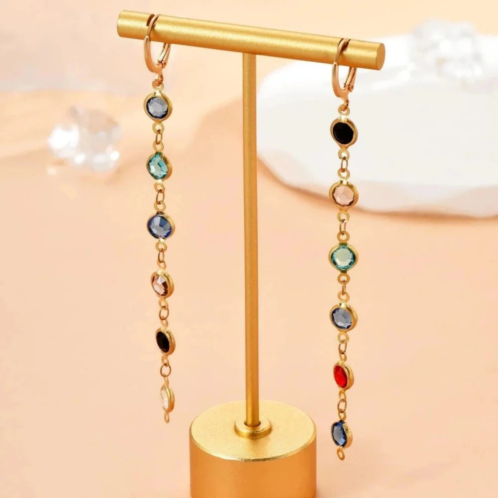BowLift | Gem Drop Hoop Earrings