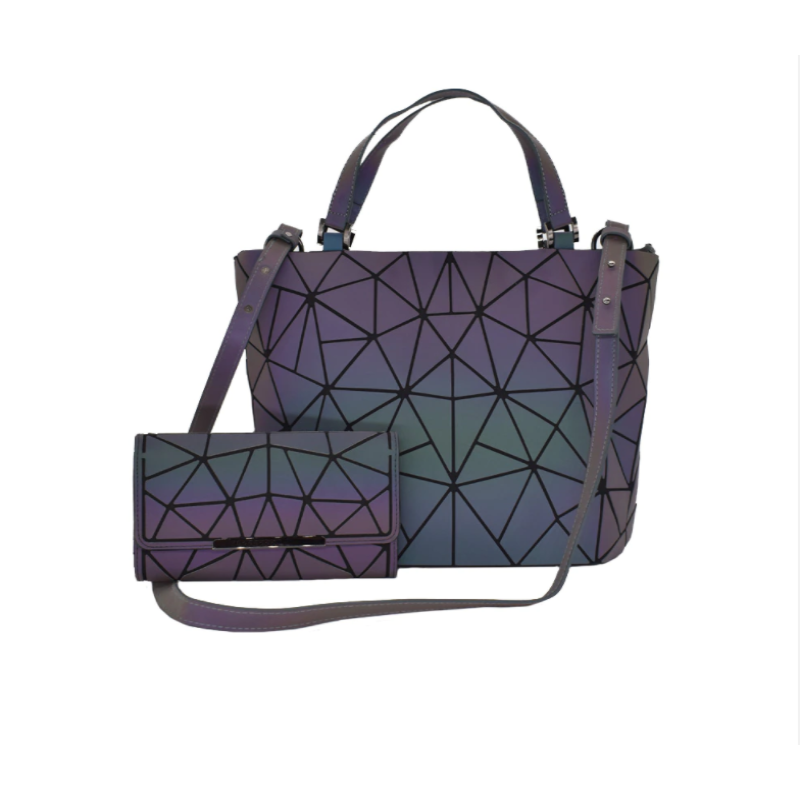 Geometric Glow-in-the-Dark Backpack Bowlift