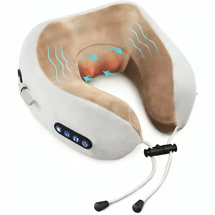 BowLift | Neck Pillow Massager Velvet Memory Foam Travel