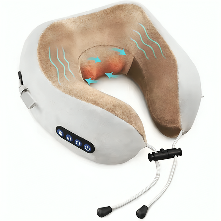 BowLift | Neck Pillow Massager Velvet Memory Foam Travel