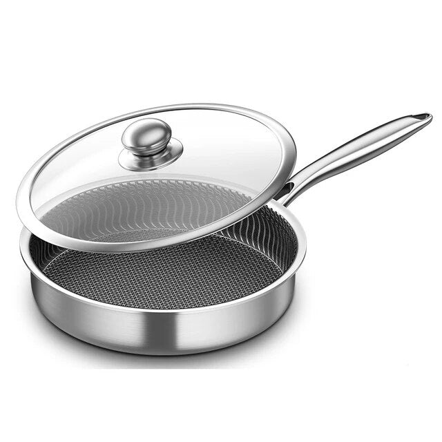 SmartSlick - Antibacterial Oil-Saving Cooking Pan with Non-Stick Coating Bowlift