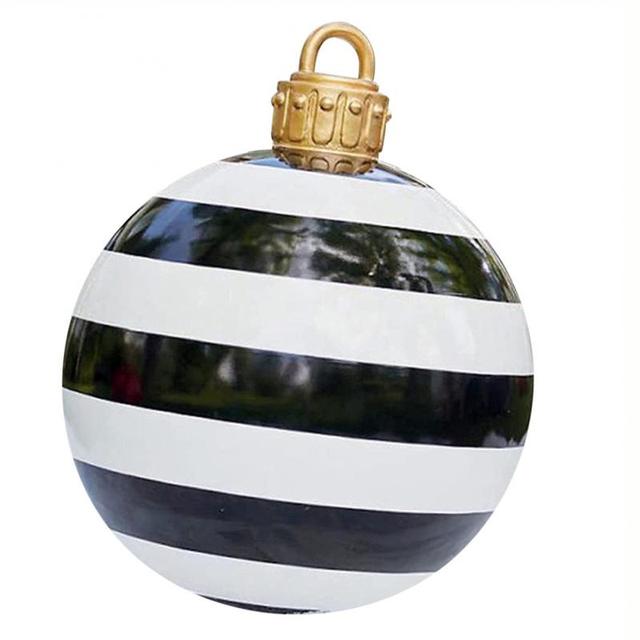BowLift | Giant Inflatable Christmas Ornament, 24 Inch Christmas Ball Outdoor Holiday Yard Lawn Porch Decor