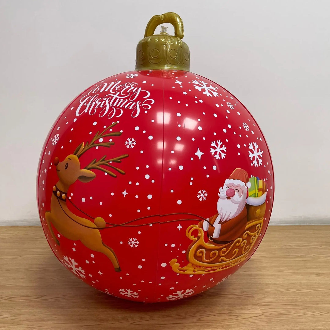 BowLift | Giant Inflatable Christmas Ornament - Christmas Decoration Outdoor Inflatable Ball