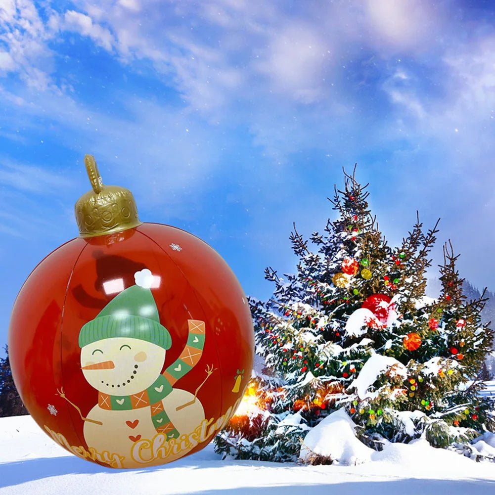 BowLift | Giant Inflatable Christmas Ornament - Christmas Decoration Outdoor Inflatable Ball