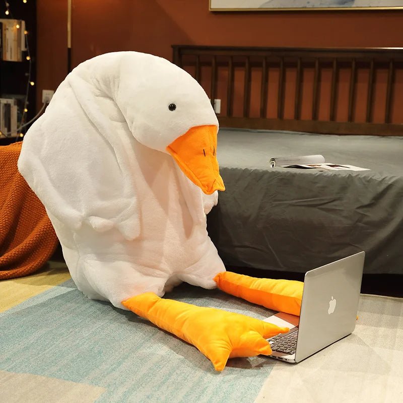 BowLift | Giant Plush Big White Duck Pillow – Ultra-Soft Hugging Pillow in 7 Charming Colors, Perfect Cuddly Companion & Whimsical Christmas Gift for Kids