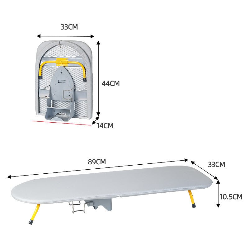 BowLift | Givera Foldable Ironing Board – Compact Space-Saving Design with Non-Slip Legs and Steam-Absorbent Cover