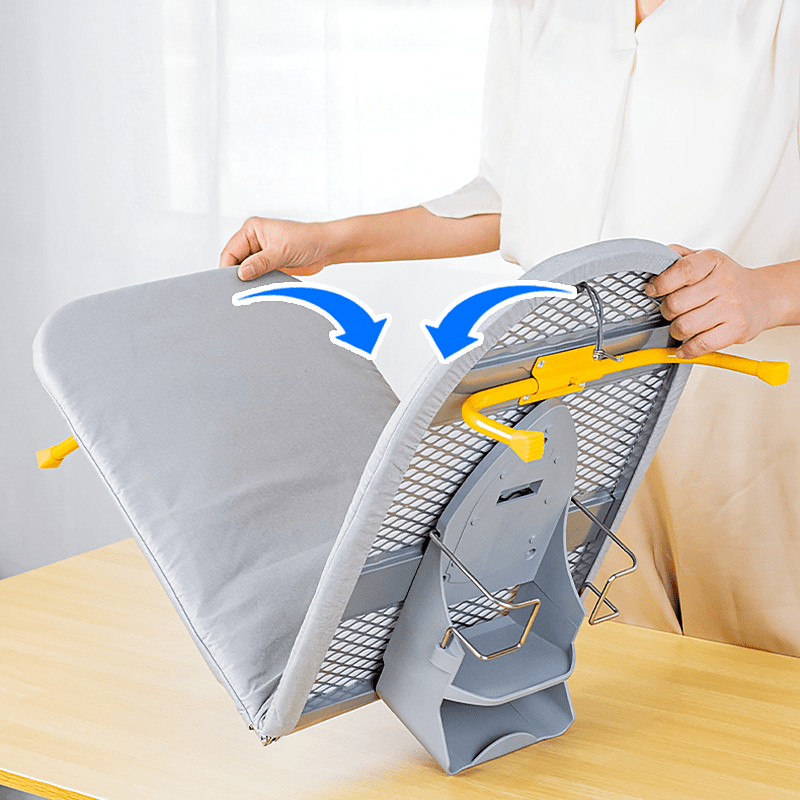 BowLift | Givera Foldable Ironing Board – Compact Space-Saving Design with Non-Slip Legs and Steam-Absorbent Cover