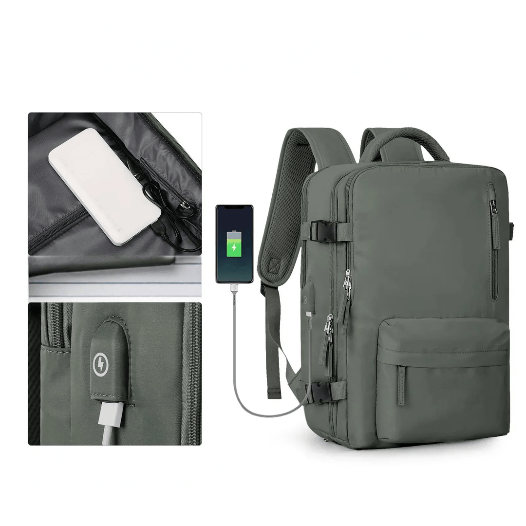 Waterproof Backpack with USB Charging Function and Laptop Compartment 35L | Bowlift