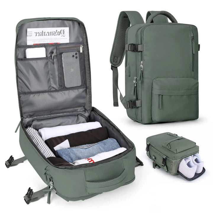 Waterproof Backpack with USB Charging Function and Laptop Compartment 35L | Bowlift
