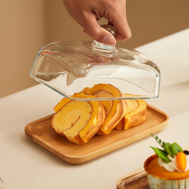 BowLift | Wood and Glass Butter Box – ButterElegance