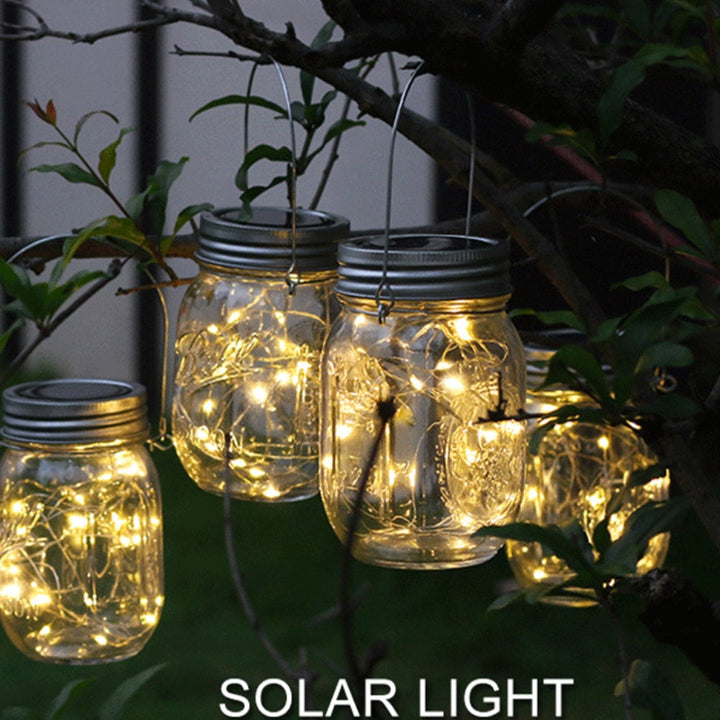 Solar lantern with decorative LED strip and handle - 2 pieces - | Bowlift