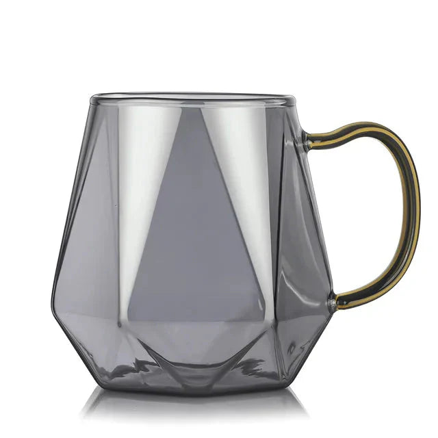 Glass Water Bottle Kettle Gradient Diamond Shaped Water Kettle Water Cups | Bowlift