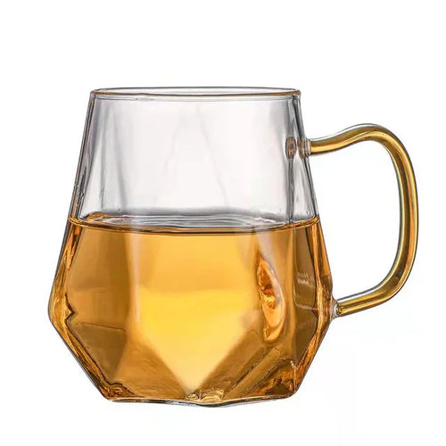 Glass Water Bottle Kettle Gradient Diamond Shaped Water Kettle Water Cups | Bowlift