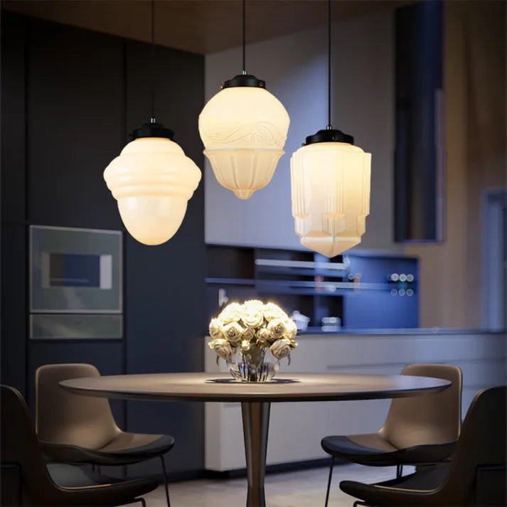 BowLift | GlasLuxe - Retro Geometrische Pendellamp