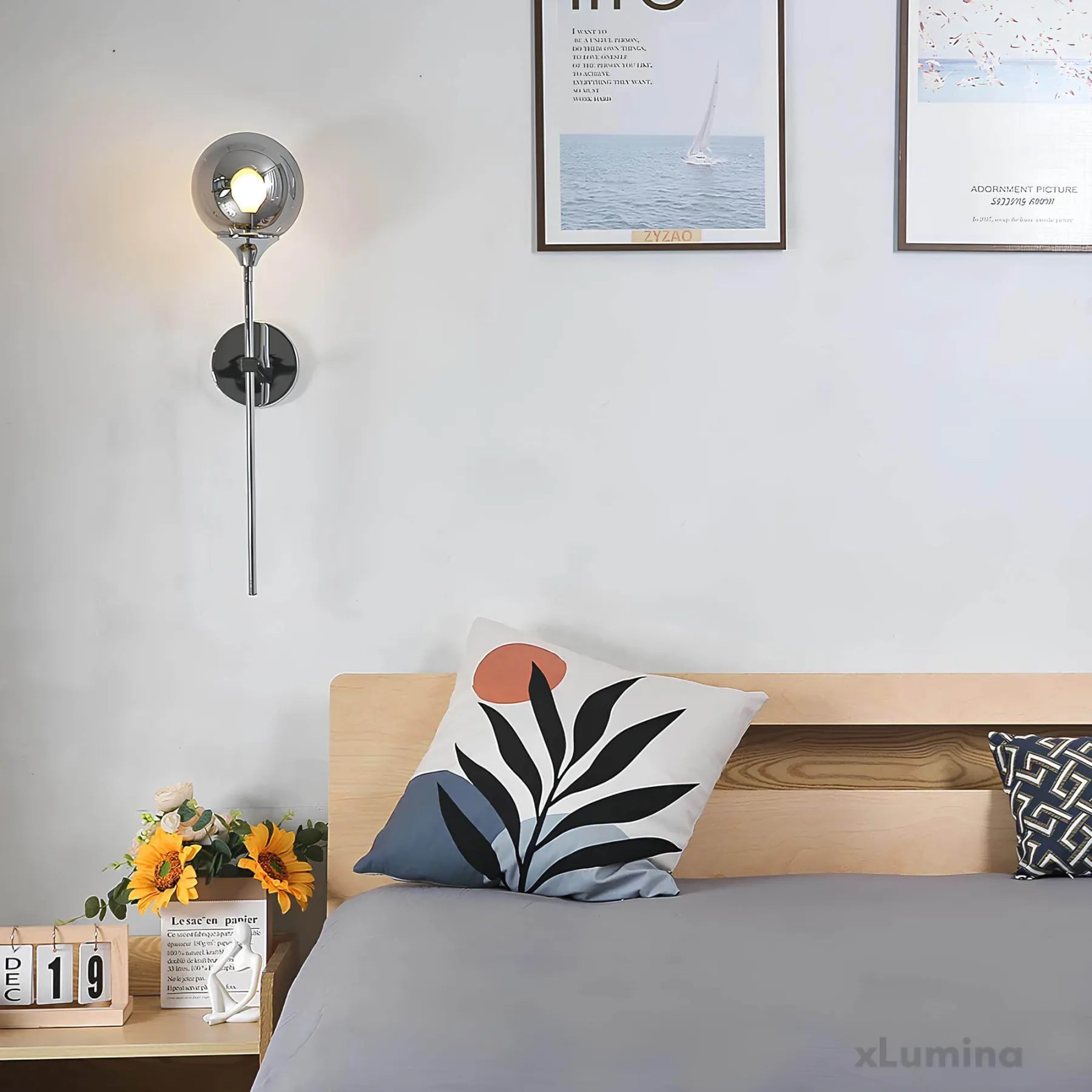 BowLift | – Scandinavian modern glass wall lamp