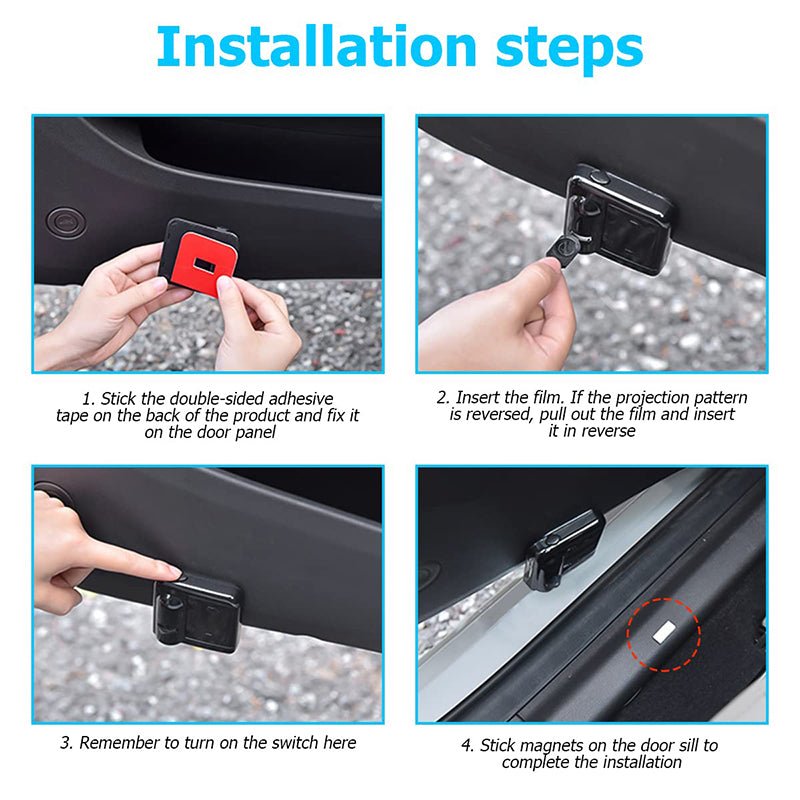 BowLift | GLOWDOOR – Wireless LED Car Door Projector Light with Custom Logo Display